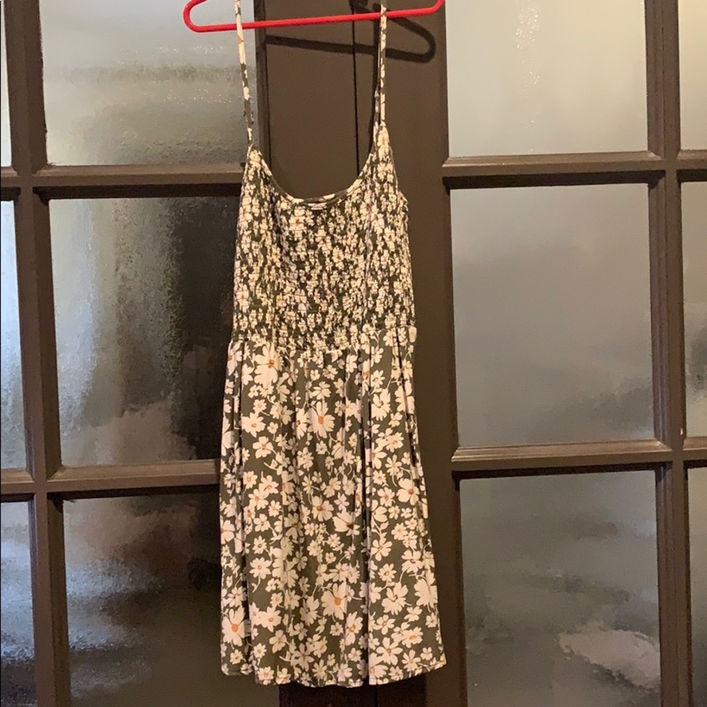 pretty green floral dress forever 21